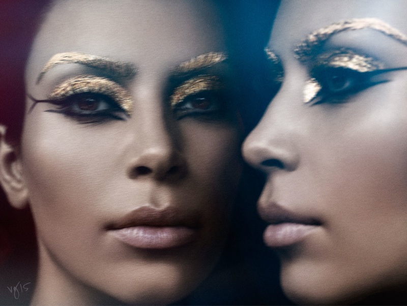 Kim Kardashian Violet Grey Photoshoot Cleopatra05