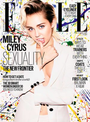 Miley Cyrus Suits Up for ELLE UK Cover Miley Cyrus Suits Up for ELLE UK Cover