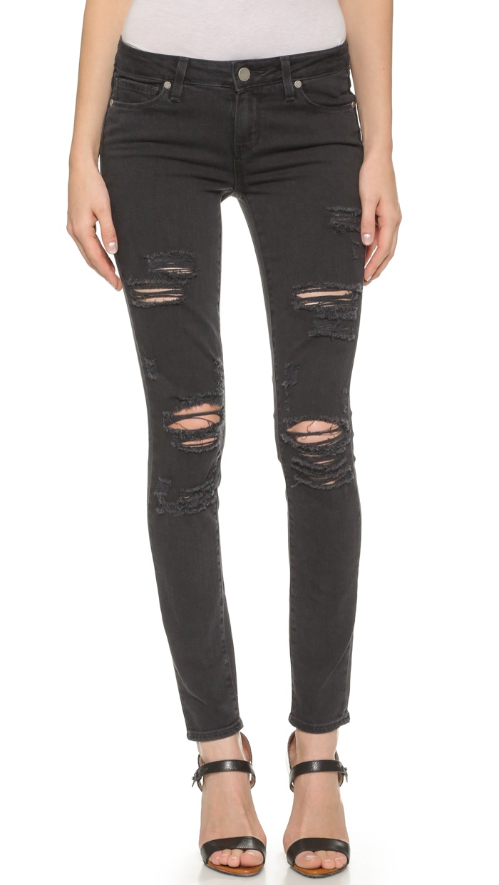 Paige Denim Verdugo Destructed Skinny Jeans available for $199.00