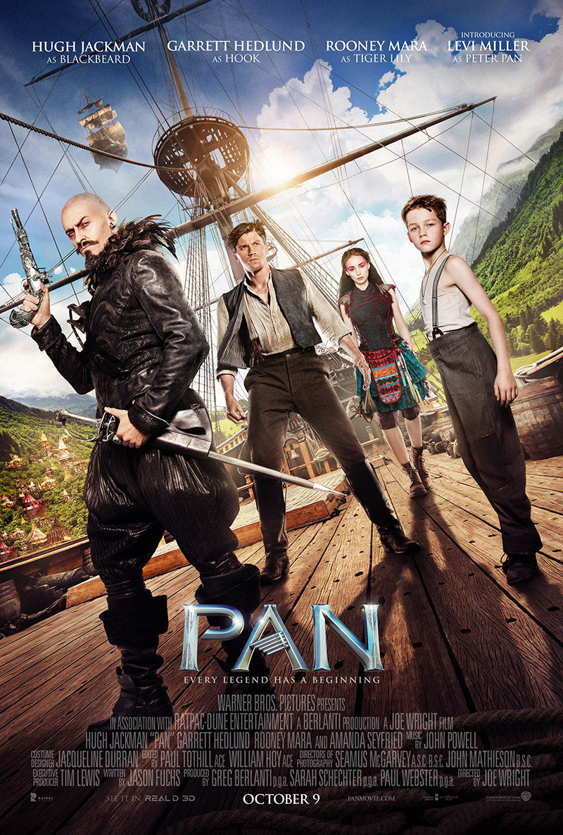 Cast of Pan in movie poster
