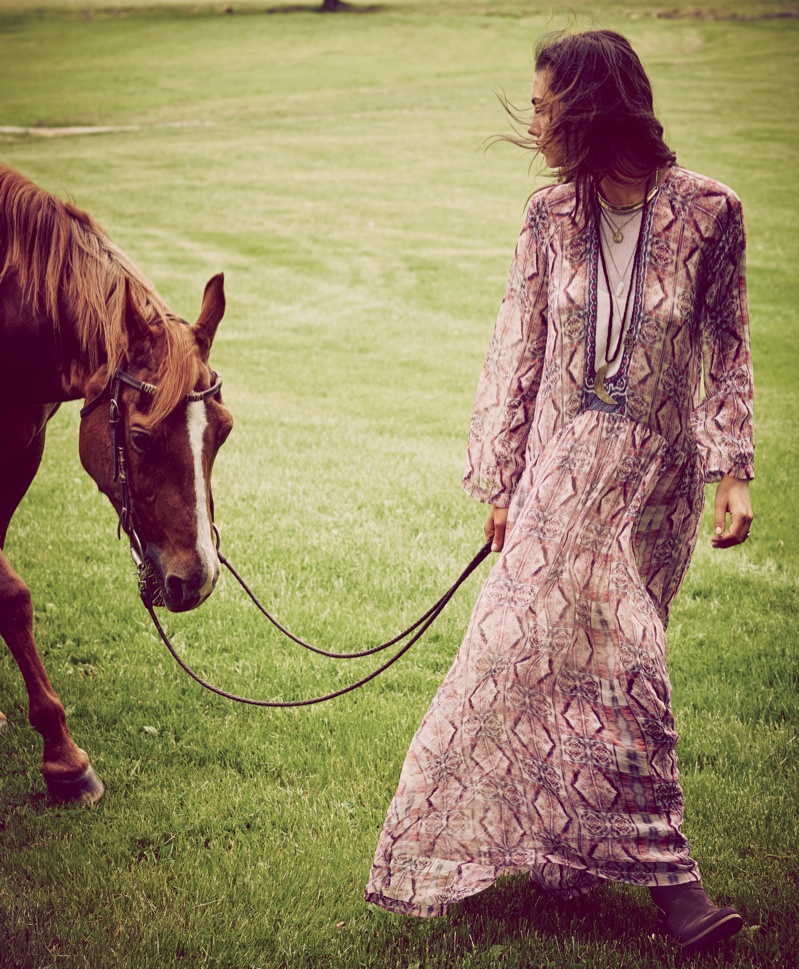 Phoebe Tonkin Takes On Bohemian Style for Free People