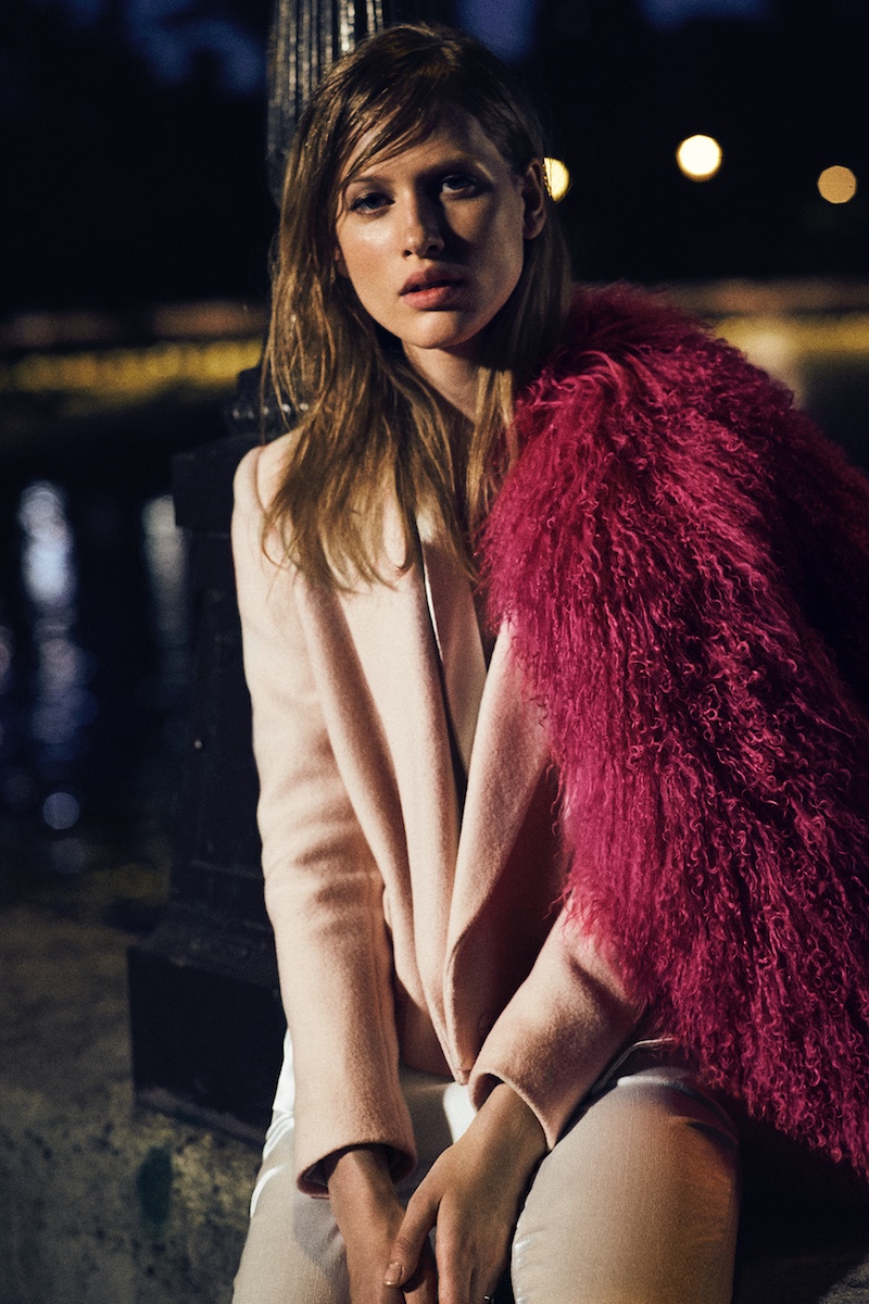 Laura Julie models shades of pink in a recent Shopbop lookbook photographed by Will Vendramini
