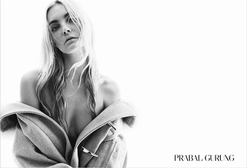Caroline Trentini Gets Sultry for Prabal Gurung's Fall 2015 Campaign Prabal Gurung Fall 2015 Ad Campaign05
