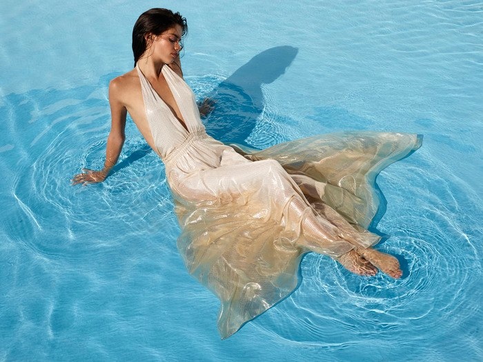 Sara Sampaio REVOLVE Clothing Sea Goddess Photoshoot18