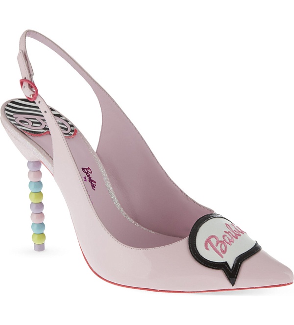 Sophia Webster x Barbie Tyra Patent Slingback Heels available for £405.00