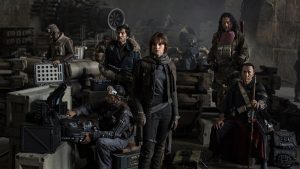 Felicity Jones Takes the Spotlight in 'Star Wars: Rogue One’ Still Star Wars Rogue One Cast Photo