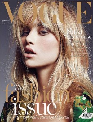 Suki Waterhouse Rocks Messy Hair on Vogue Thailand September 2015 Cover Suki Waterhouse Rocks Messy Hair on Vogue Thailand September 2015 Cover