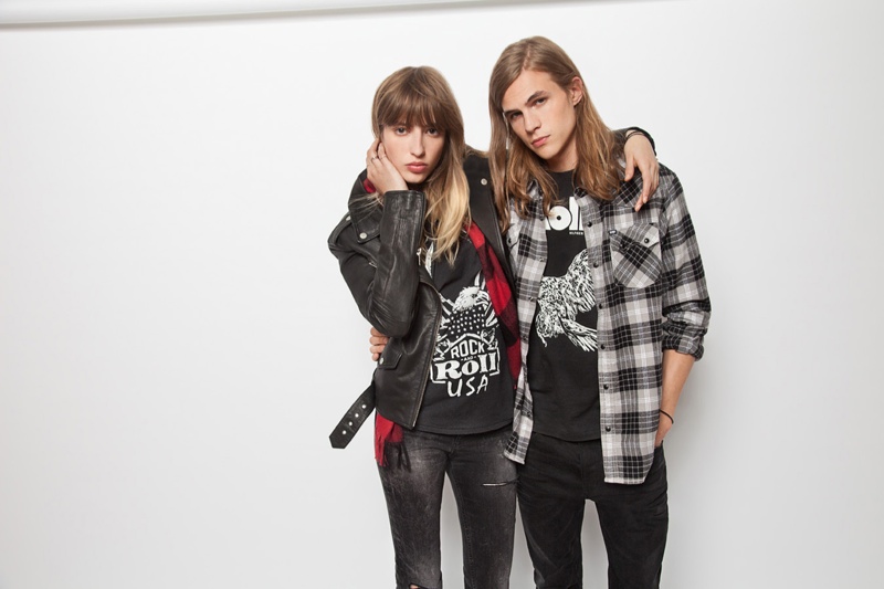His and hers rock and roll style from the Hilfiger Denim People's Place Originals capsule collection