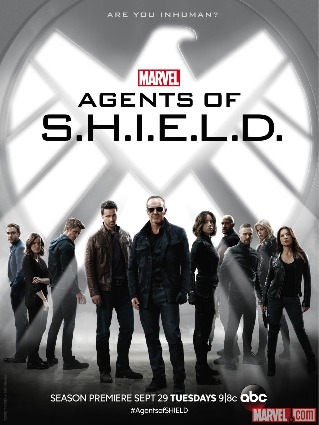 Marvel’s Agents of Shield gears up for its third season with a new poster. The tagline reads: “Are You Inhuman?”