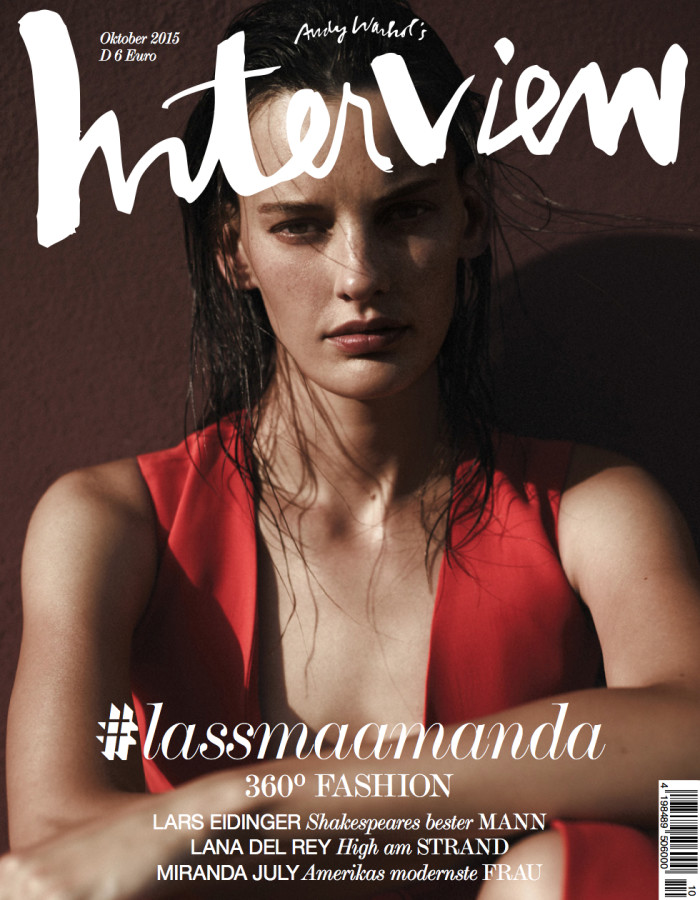 Amanda Murphy on Interview Germany October 2015 cover