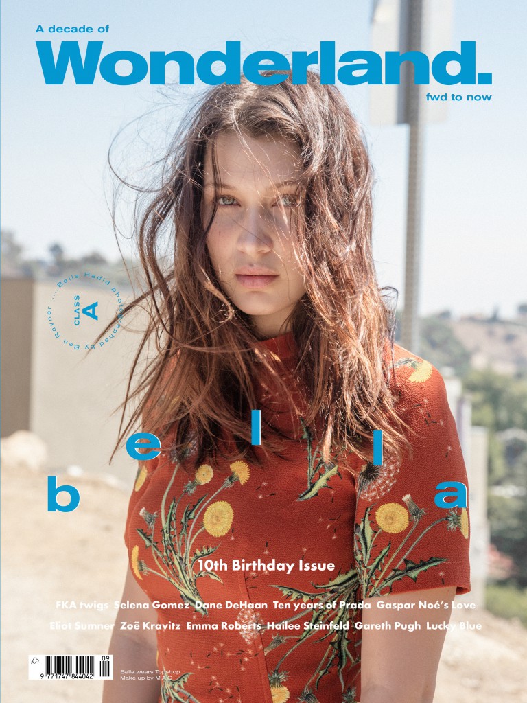 Bella Hadid Lands Wonderland September-October 2015 Cover