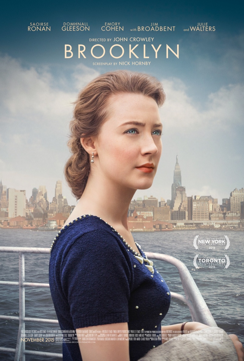 Saoirse Ronan on Brooklyn movie poster. Photo: © 2015 Twentieth Century Fox Film Corporation