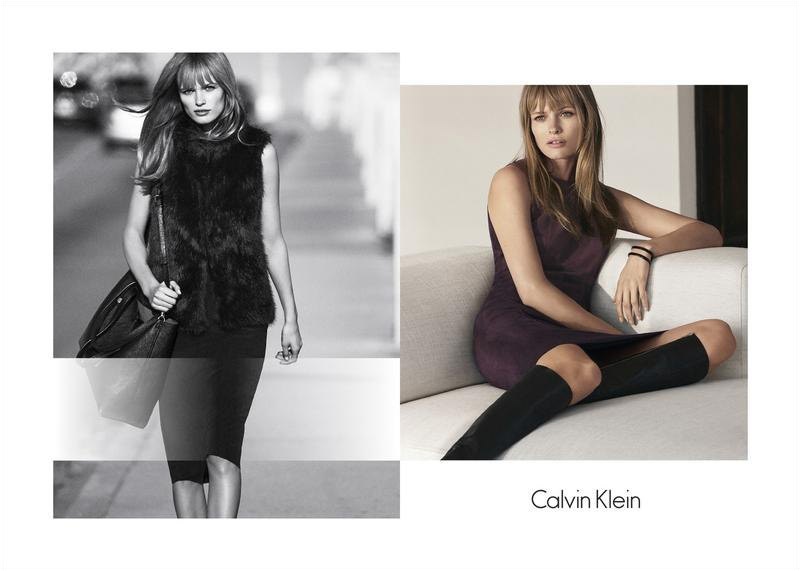 Edita models body-conscious dresses from Calvin Klein White Label