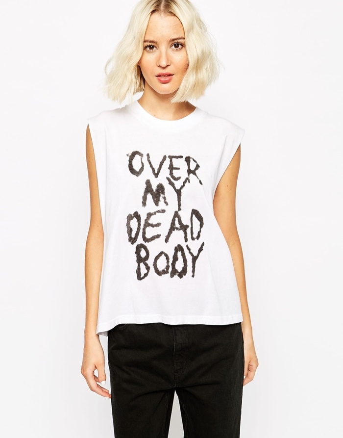 Cheap Monday Over My Dead Body Tank available for $36.00