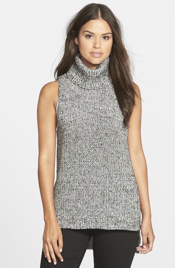 DKNYC High-Low Sleeveless Turtleneck Tunic available for $99.50