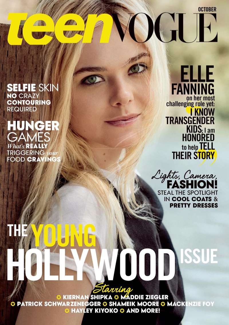 Elle Fanning on Teen Vogue October 2015 cover