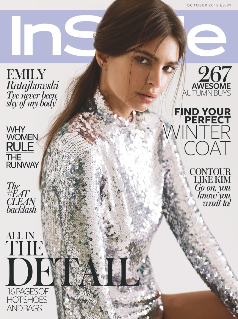 Emily Ratajkowski on InStyle UK October 2015 cover