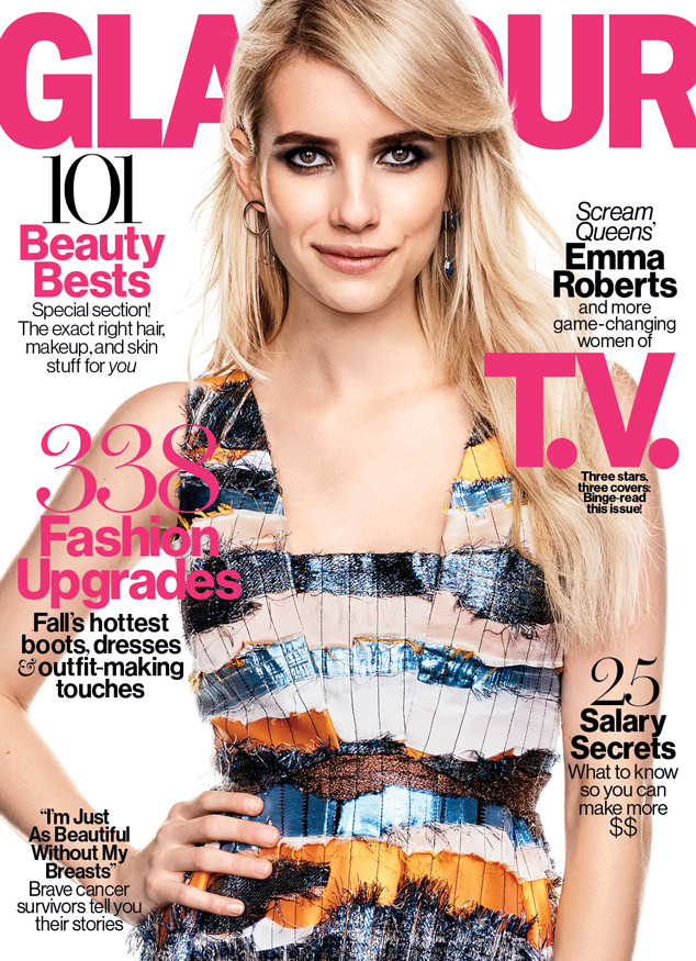 Emma Roberts Lands Glamour Magazine October 2015 Cover
