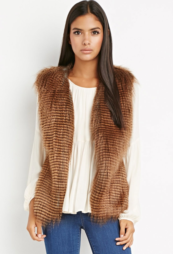 Forever 21 Faux Fur Vest available for $32.90