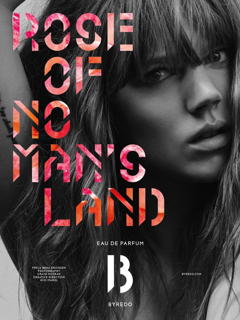 Freja Beha Erichsen stars in Byredo 'Rose of No Man's Land' fragrance campaign