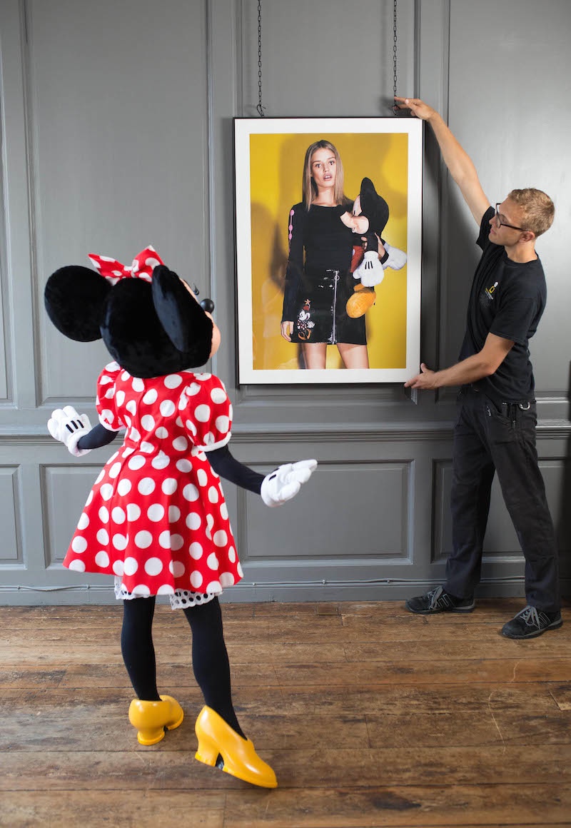 An image of Georgia May Jagger featured at the Minnie Mouse: Style Icon exhibition