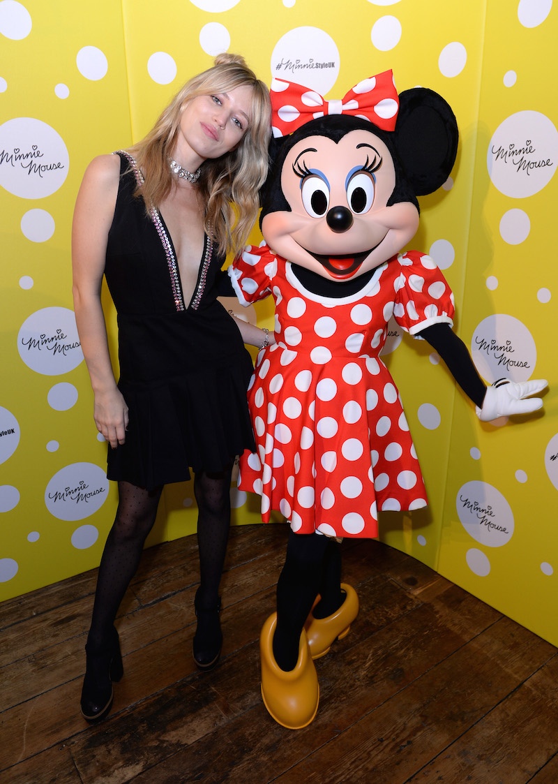 Georgia May Jagger with Minnie Mouse