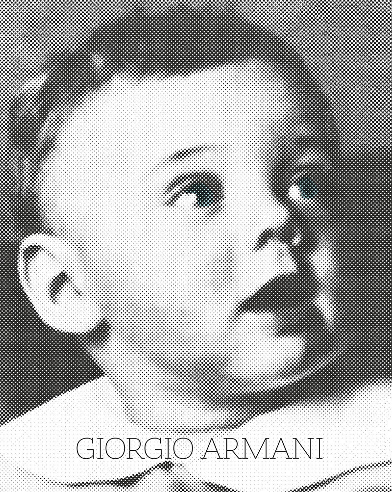  Giorgio Armani unveils the cover of his upcoming biography, simply called, ‘Giorgio Armani’. The black and white image features Armani as a baby. 