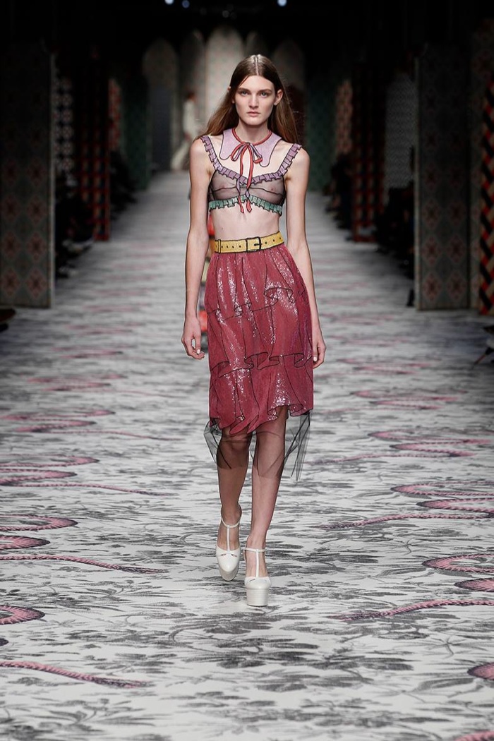 A look from Gucci's spring 2016 collection