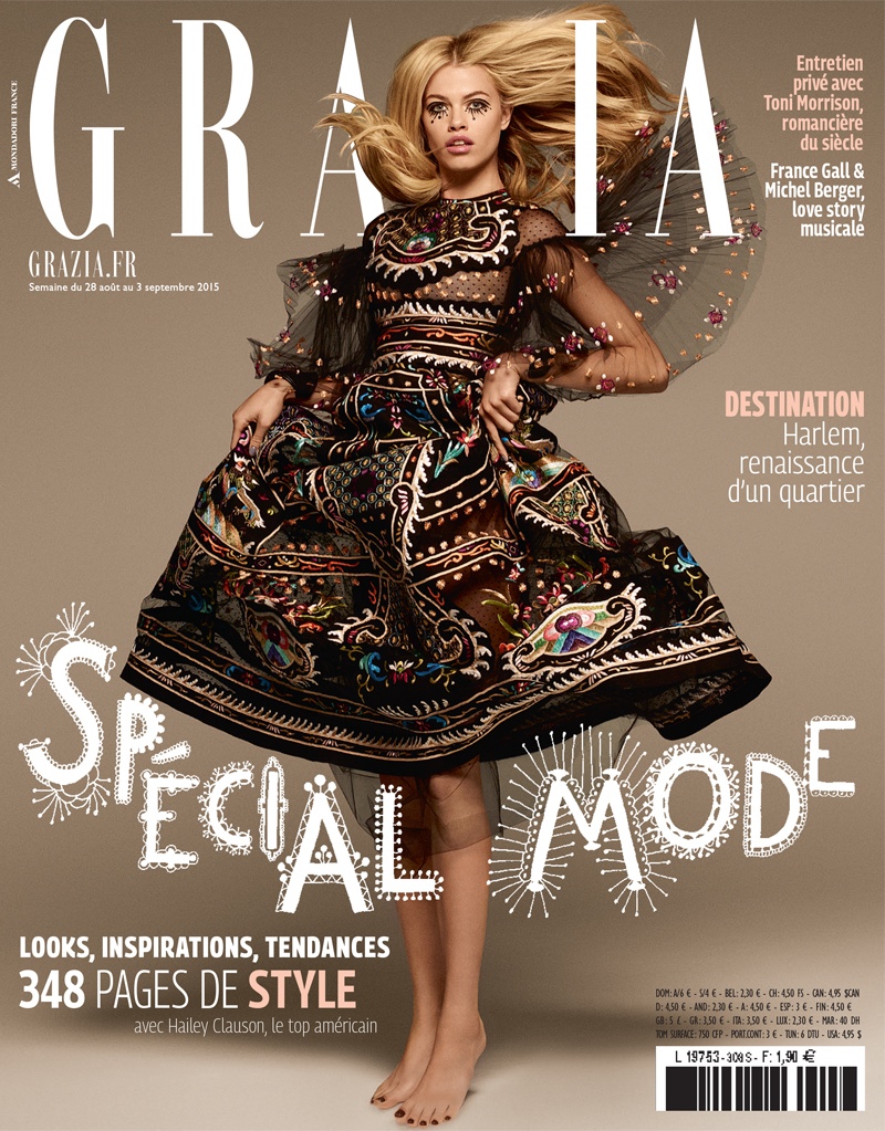 Hailey Clauson on Grazia France September 2015 cover