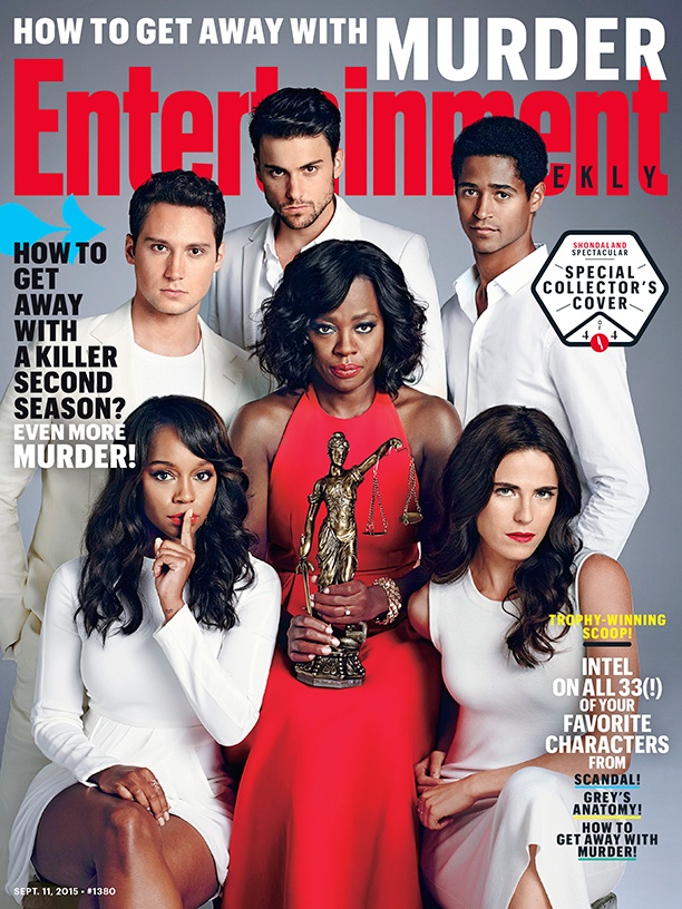 The cast of 'How to Get Away with Murder' on Entertainment Weekly September 11, 2015 cover