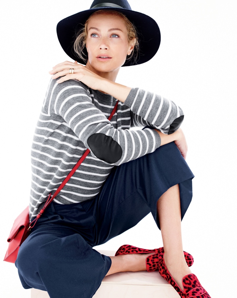 Carolyn Murphy for J. Crew's fall 2015 style guide