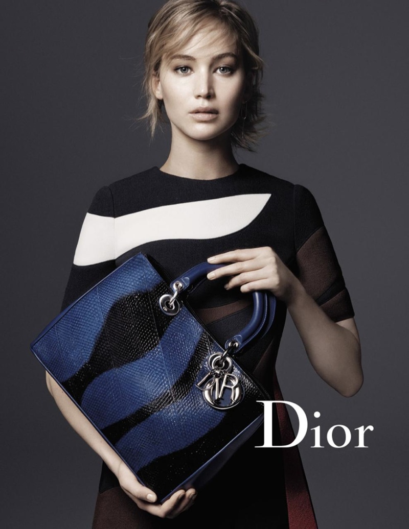 Jennifer Lawrence in the Dior Handbag fall-winter 2015 campaign