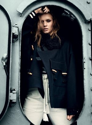 Josephine Skriver Takes on Nautical Style for ELLE Denmark Cover Story
