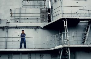 Josephine Skriver Takes on Nautical Style for ELLE Denmark Cover Story