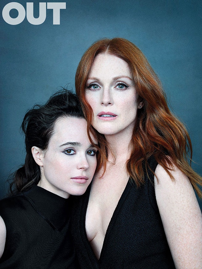 Julianne Moore + Ellen Page Pose for OUT Magazine, Talk 'Freeheld' Movie