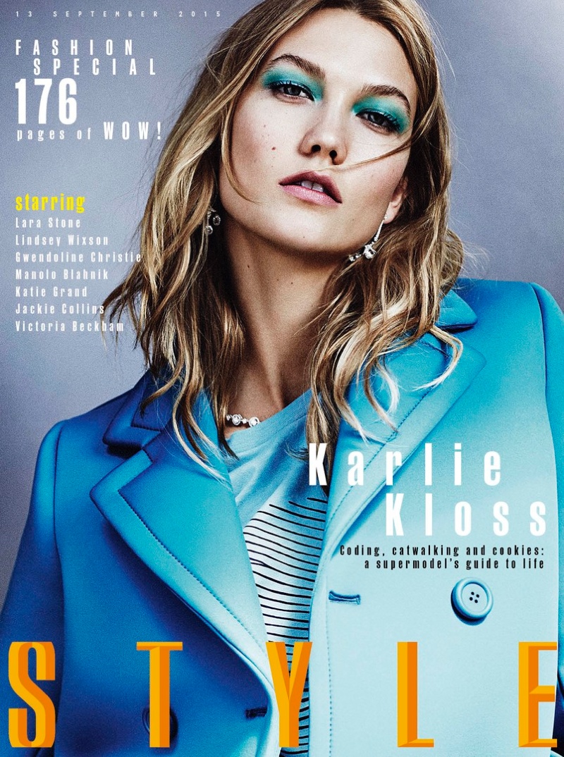 Karlie Kloss on Sunday Times Style September 2015 cover