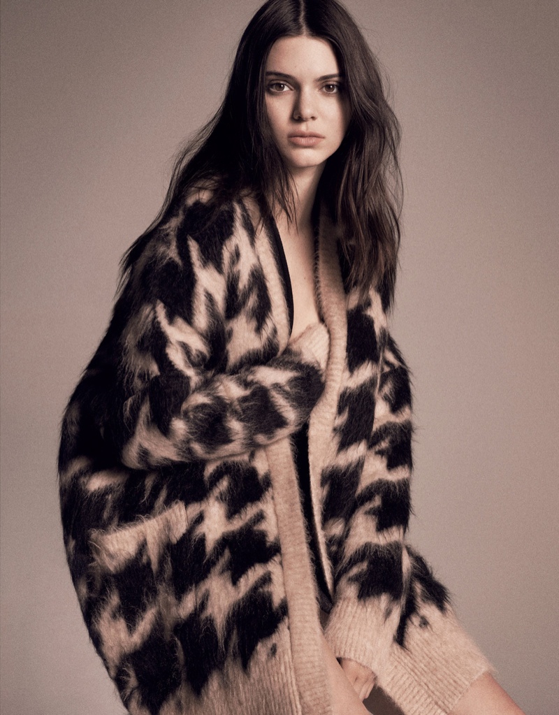 Kendall poses in looks from the fall collections 