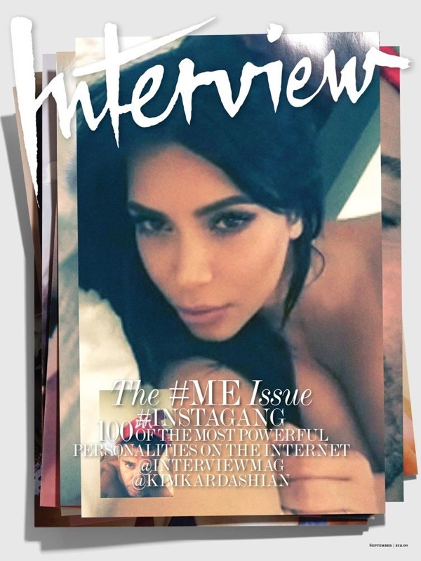 Kim Kardashian on Interview Magazine September 2015 cover