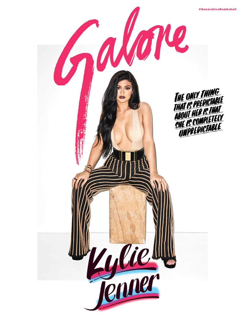 Kylie Jenner on Galore Magazine cover