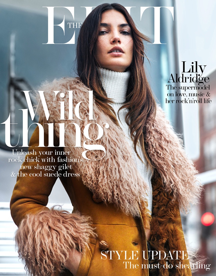 Lily Aldridge on The Edit August 2015 cover