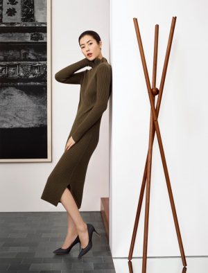 Liu Wen Poses in Elegant Style for Erdos Fall 2015 Campaign