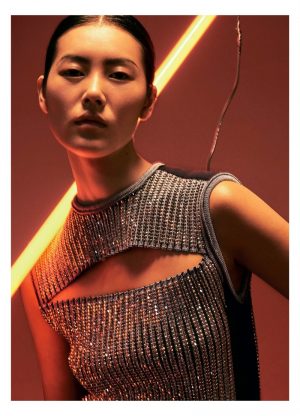 Liu Wen Poses in Retro Futuristic Looks for Modern Weekly China Liu Wen Poses in Retro Futuristic Looks for Modern Weekly China
