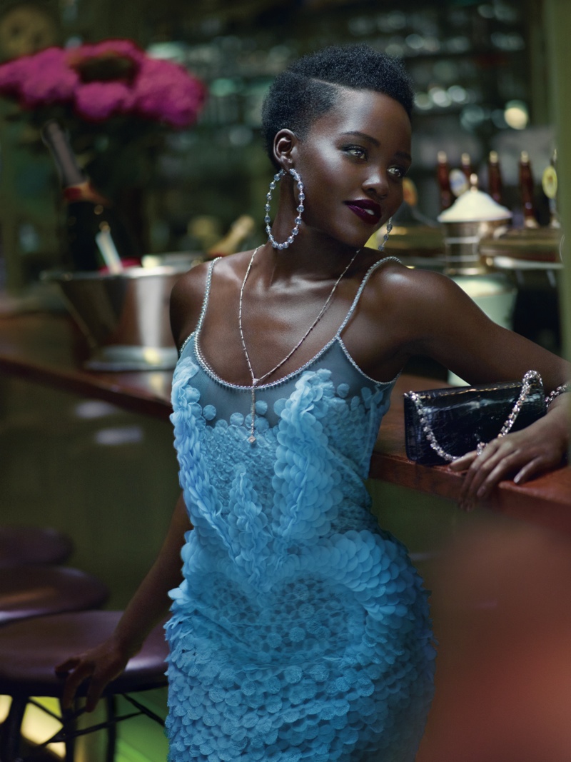 Lupita Nyong'o wears looks from the fall 2015 haute couture collections