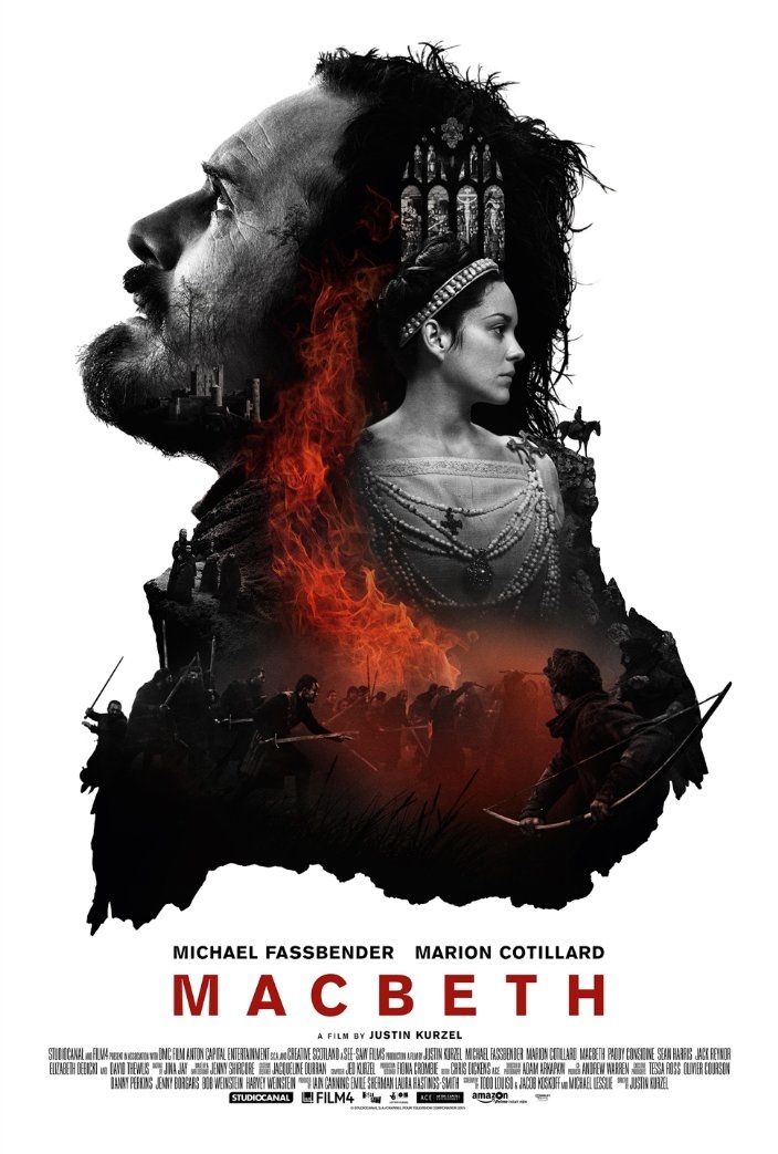 Macbeth poster with Michael Fassbender and Marion Cotillard