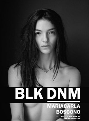 Mariacarla Boscono Fronts BLK DNM Poster Campaign Mariacarla Boscono Fronts BLK DNM Poster Campaign