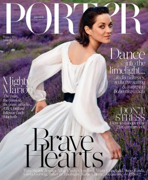 Marion Cotillard is a Vision in White for PORTER Cover Marion Cotillard is a Vision in White for PORTER Cover