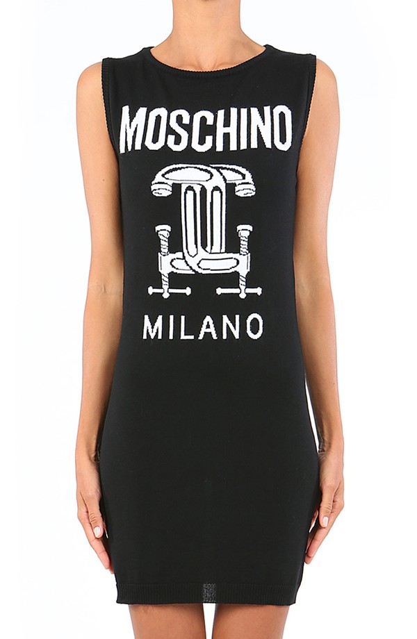 Moschino Milano Printed Wool Dress