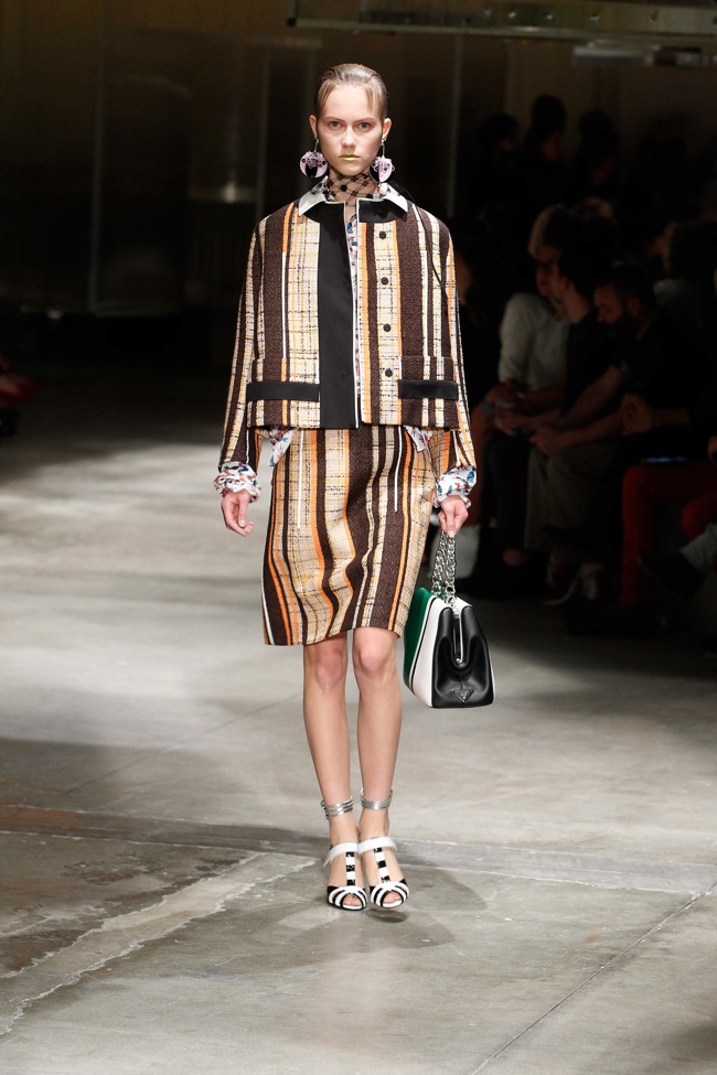 A look from Prada's spring-summer 2016 show