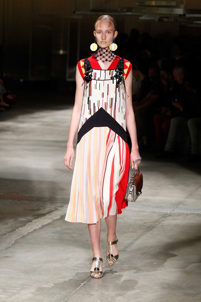 A look from Prada's spring 2016 collection