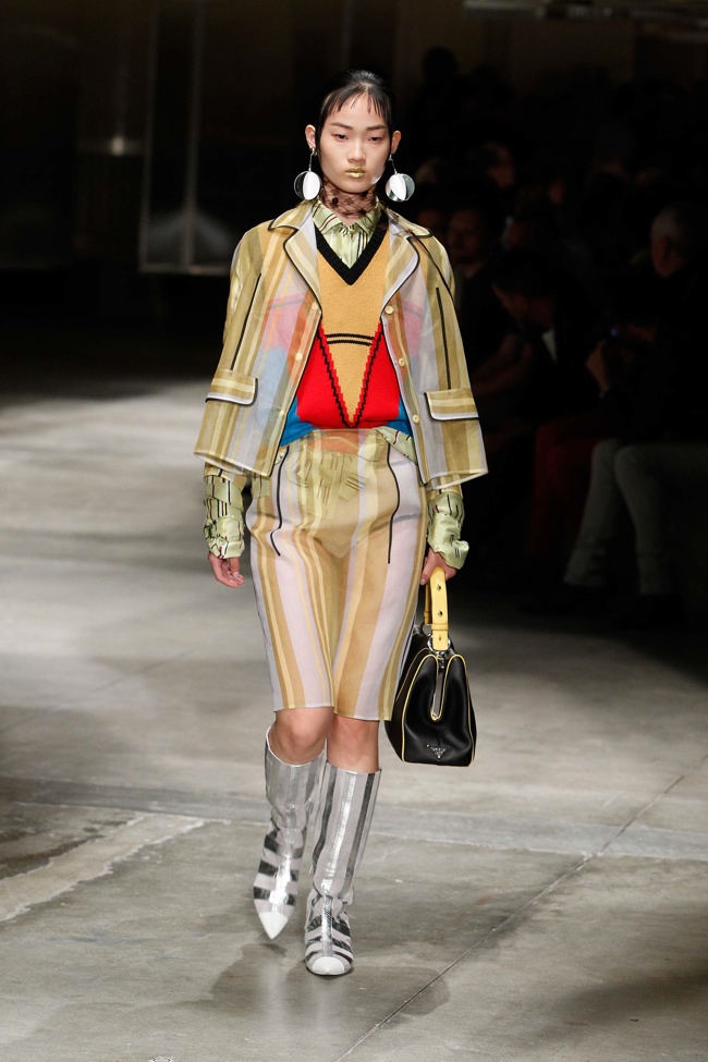 A look from Prada's spring-summer 2016 collection